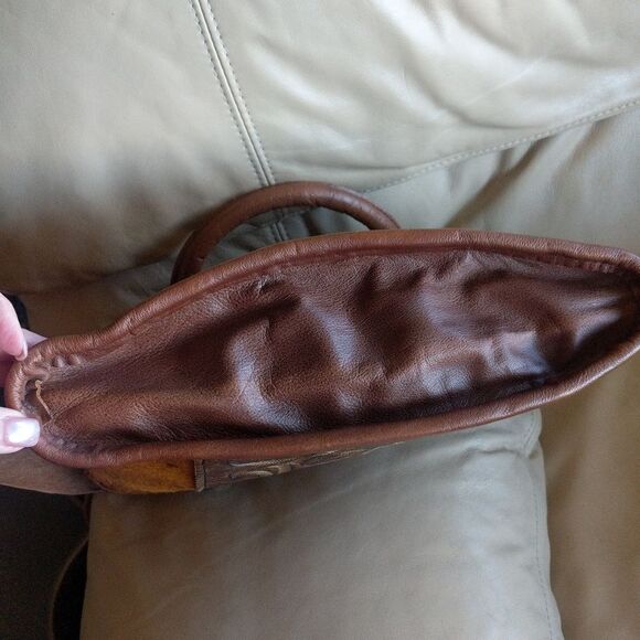 Vintage Recycle Cowboy Boot Purse- Hair on hide🐎 - Picture 6 of 15